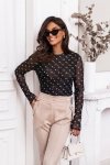 Bluzka Model Blake 182845341 Polka Dots Black - LaBalancia