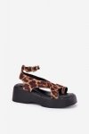 Sandały Model Tenzorus WS-001 Brown Panterka - Step in style