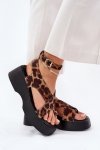 Sandały Model Tenzorus WS-001 Brown Panterka - Step in style