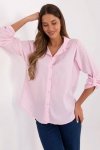 Koszula Damska Model MO-KS-1804.92 White/Pink - Italy Moda