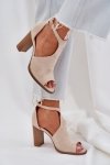 Sandały Model Lanadriena M392 Light Beige - Step in style