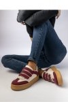 Damskie Sneakersy ? Bordowe AURORA WINE - Inello