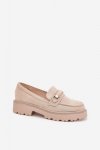 Mokasyny Model Patina 888-883A Beige Zamsz - Step in style