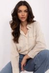 Koszula Damska Model NM-KS-JK62612.82 Beige - NM