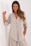 Koszula Damska Model DHJ-KS-25108.60P Beige - Italy Moda