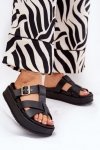 Sandał Klapki Model Elimessa 1140 Black - Step in style