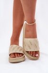 Sandał Klapki Model Big Star RR274A542 Beige - Step in style