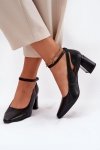 Czółenka Model Maciejka K6816-01 Black - Step in style