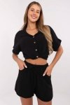 Szorty Damskie Model MO-SN-ST108.12 Black - Italy Moda