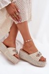 Sandał Klapki Model Isolene 55-A08 Beige - Step in style