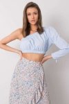 Bluzka Model 341-BZ-5267.04 Light Blue - Rue Paris
