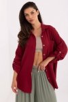Koszula Damska Model MO-KS-9368.98 Bordo - Italy Moda