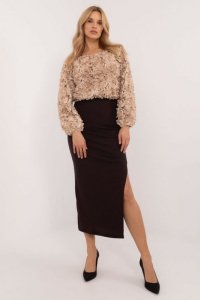 Spódnica Model MI-SD-20730.69 Dark Brown - Italy Moda