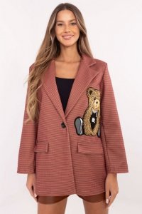 Marynarka Model DHJ-MA-20151.22P Red - Italy Moda