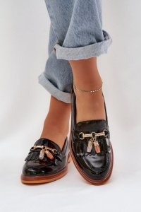 Mokasyny Model S.Barski LR51-768A Black Lakier - Step in style