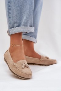 Mokasyny Model S.Barski LR51-548 Beige - Step in style