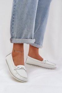 Mokasyny Model S.Barski LR51-547 White - Step in style