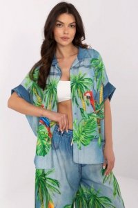 Koszula Damska Model DHJ-KS-19007-4.90 Blue - Italy Moda