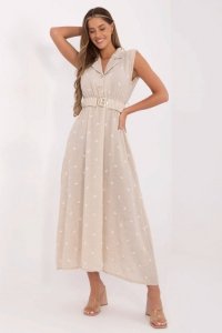 Sukienka Model DHJ-SK-20871.64 Beige - Italy Moda