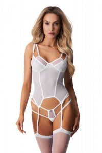Gorset Model Arrowel White - Obsessive