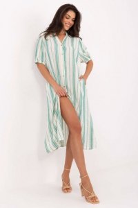 Sukienka Model TW-SK-BI-2451.84 White/Green - Och Bella 