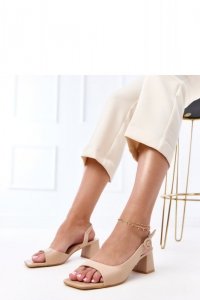 Sandały Model Lourdes E5515 Beige - PRIMO