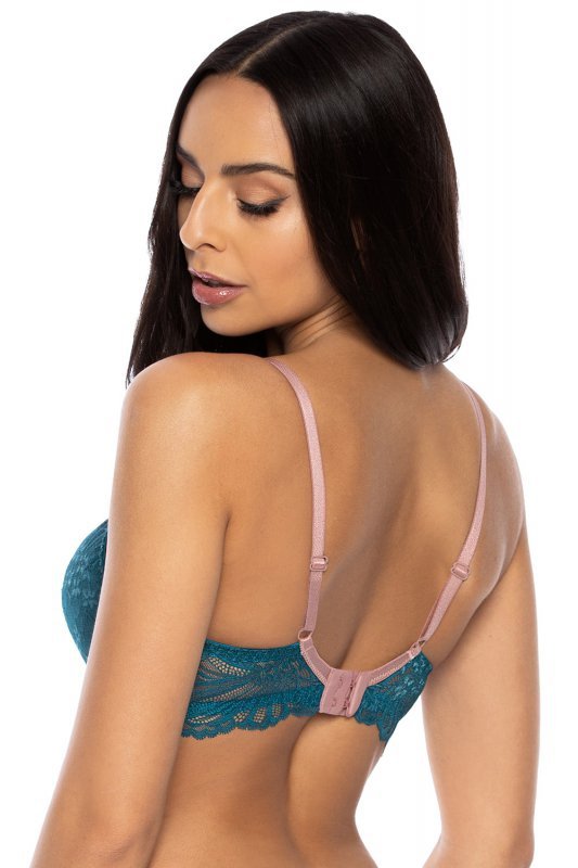 Biustonosz push up  Biuetonosz Push-up Model 3525/11 Sybilla Turkus - Mat