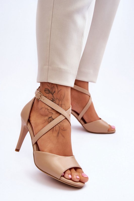 Sandały Model Loressa SK431 Dark Beige - Step in style