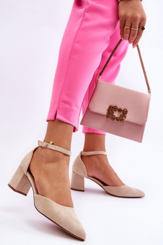 Czółenka Model Promise LL-298 Beige - Step in style