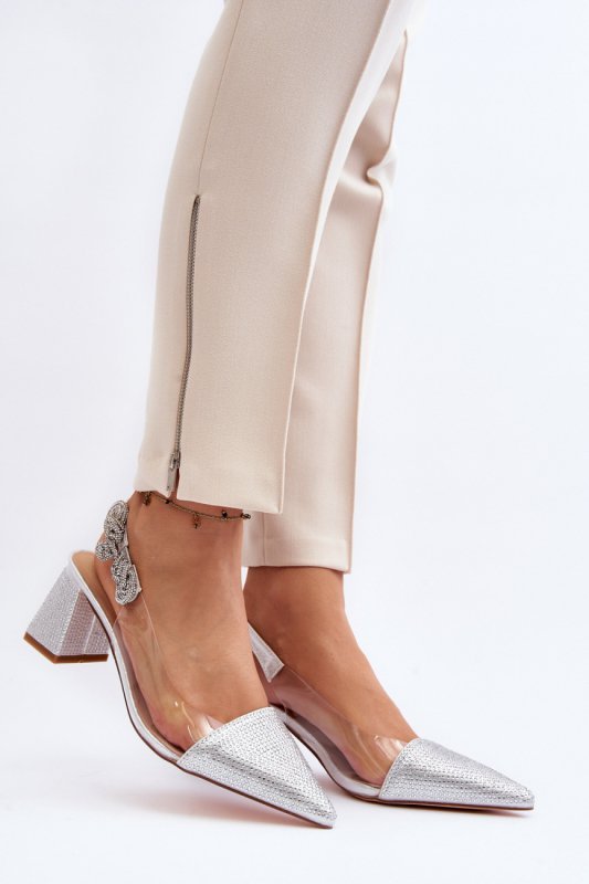 Czółenka Model DA MR91292-1 Silver - Step in style