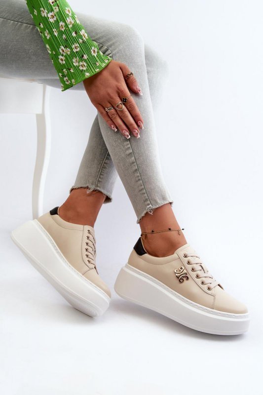Buty Sportowe Model Pernalia Y138-8 Beige - Step in style