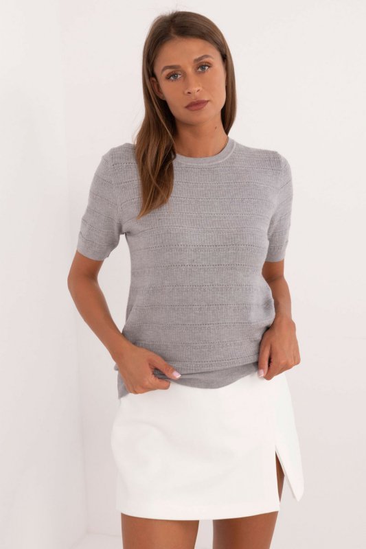 Sweter Damski Model PM-SW-B-635.22 Grey - Factory Price