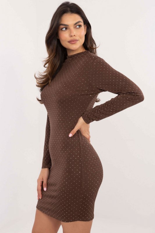 Sukienka Model DHJ-SK-19935.35 Brown - Italy Moda