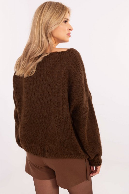 Sweter Damski Model MI-SW-0412.26 Brown - Italy Moda