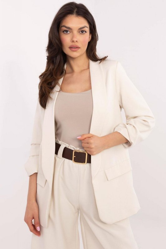 Marynarka Model DHJ-MA-2766-1.15 Beige - Italy Moda