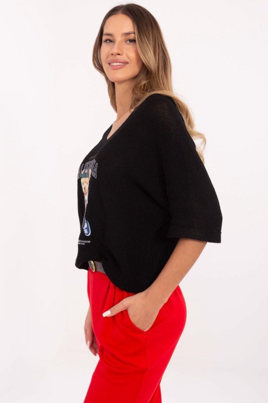 Sweter Damski Model MI-SW-2101.06 Black - Italy Moda