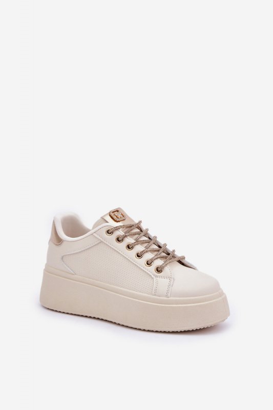 Buty Sportowe Model Fonetha NB751 Beige - Step in style