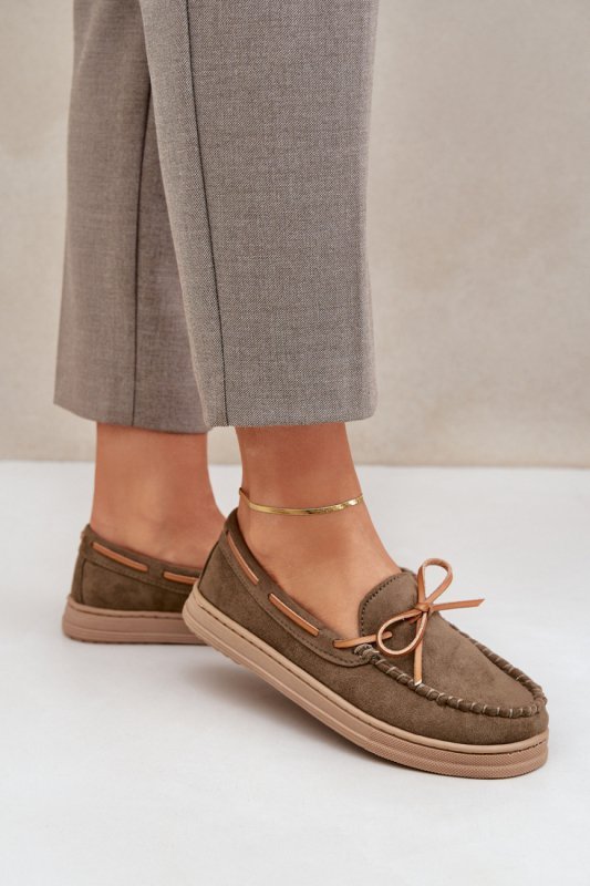 Mokasyny Model Timannie MD1046-9 Dark Green  - Step in style