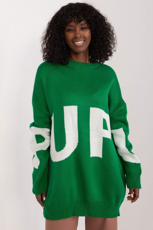 Sweter Damski Model BA-SW-8060.05P Green - Badu