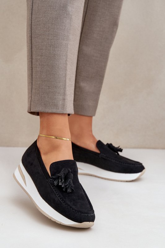 Mokasyny Model Challavia G-55 Black - Step in style