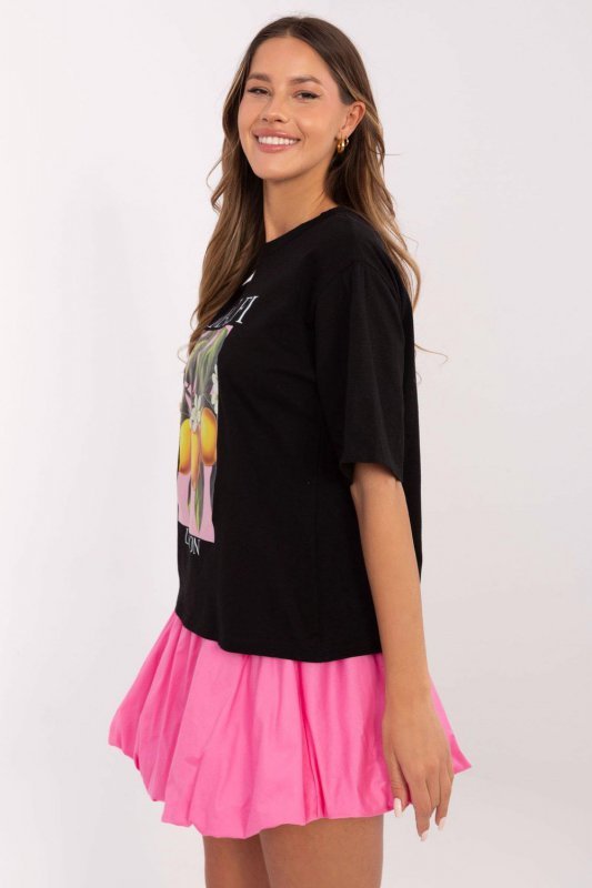Tshirt Damski Model MI-TS-M745-1.37 Black - Italy Moda