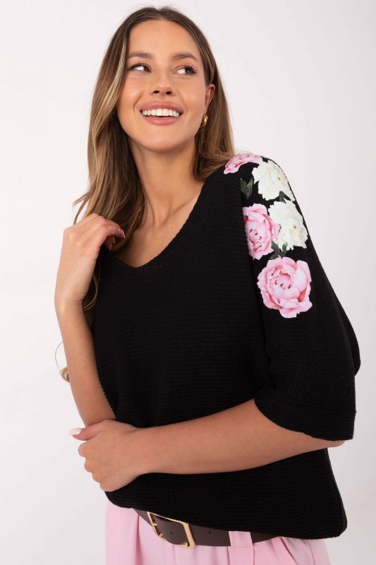 Sweter Damski Model MI-SW-7003.21 Black - Italy Moda
