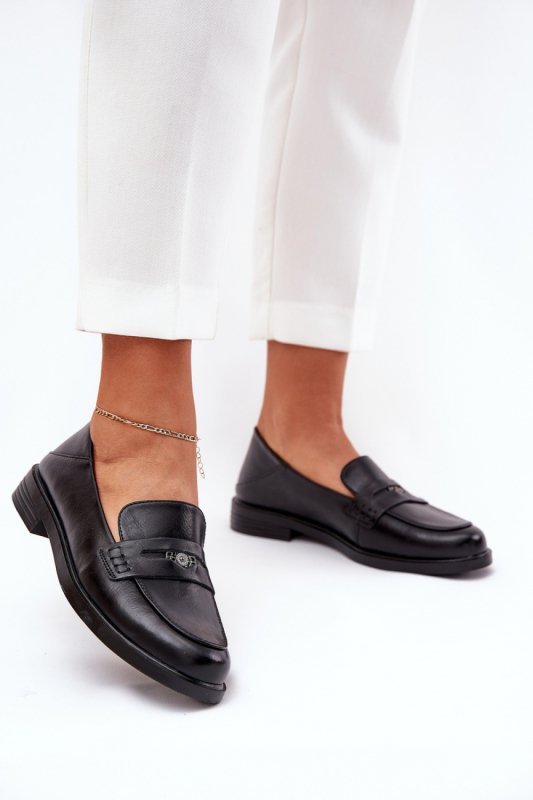Mokasyny Model Vinceza 18100 Black - Step in style