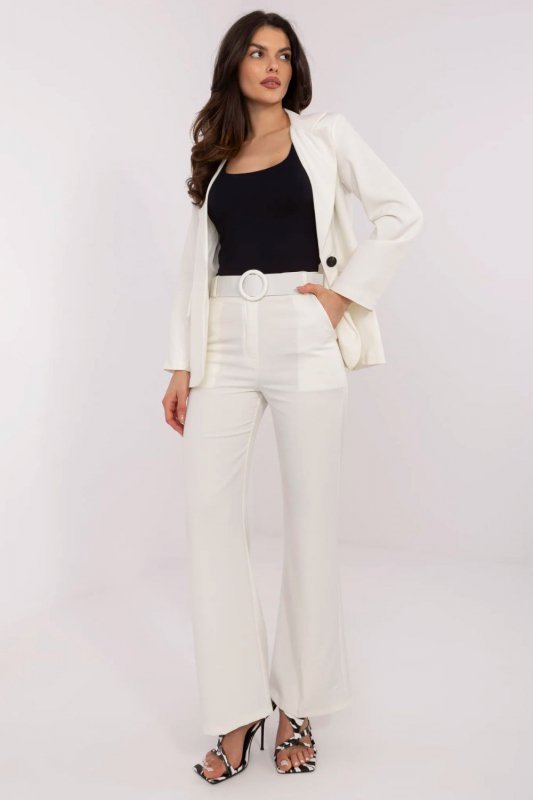 Spodnie Damskie Model DHJ-SP-18737.08 Ecru - Italy Moda