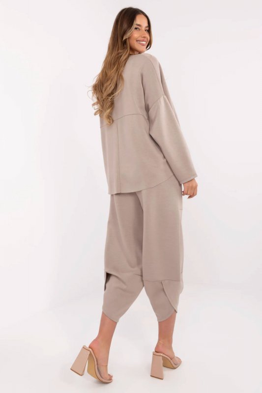 Spodnie Komplet Model MI-KMPL-M56491.09 Dark Beige - Italy Moda