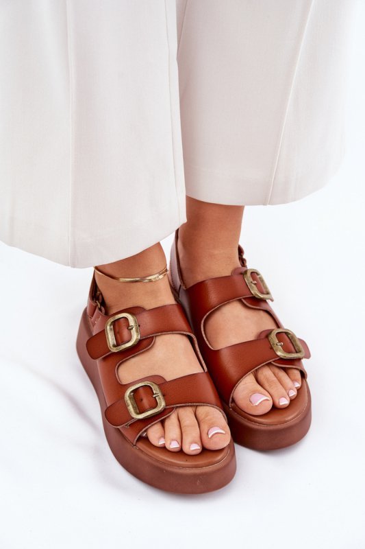 Sandały Model Genorre MAN0888 Camel - Step in style