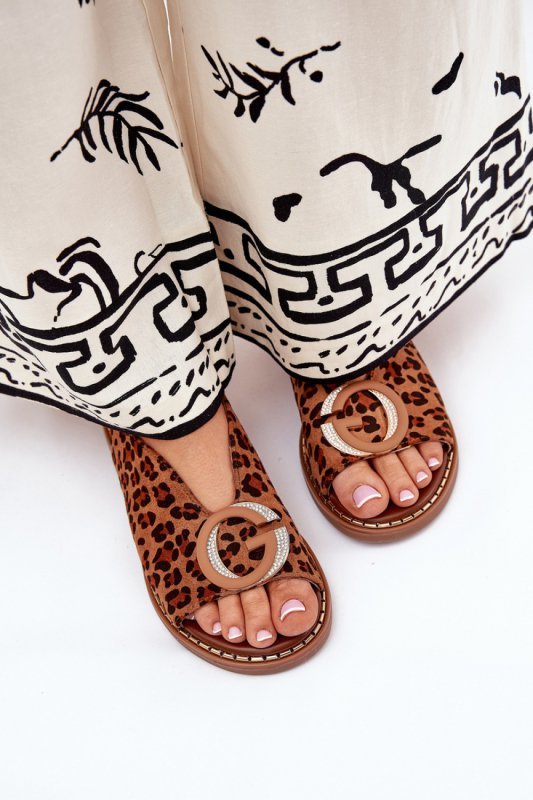 Sandały Model Haliones A8230 Brown Panterka - Step in style