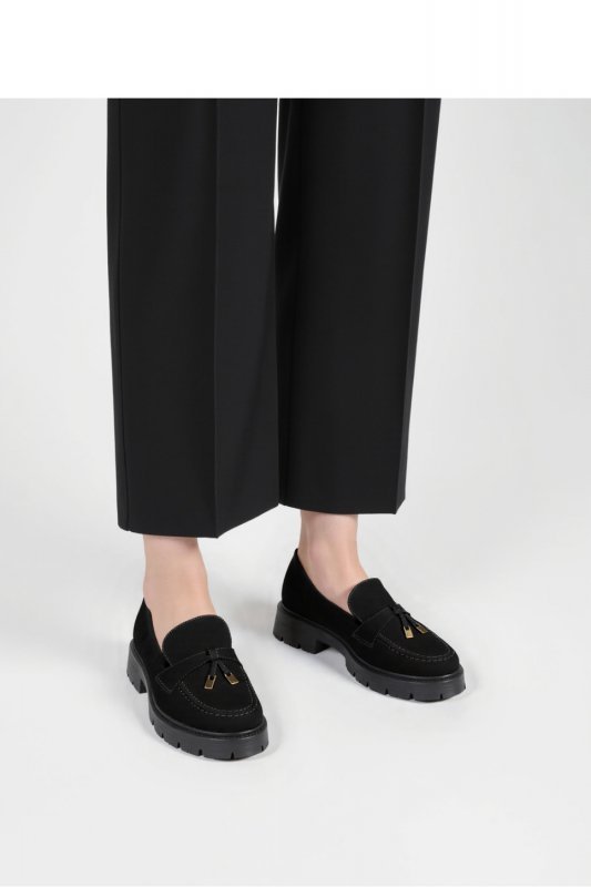 Damskie Mokasyny LOANA BLACK - Inello