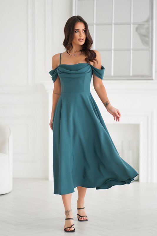 Sukienka Model 325-13 Bottle Green - Bicotone