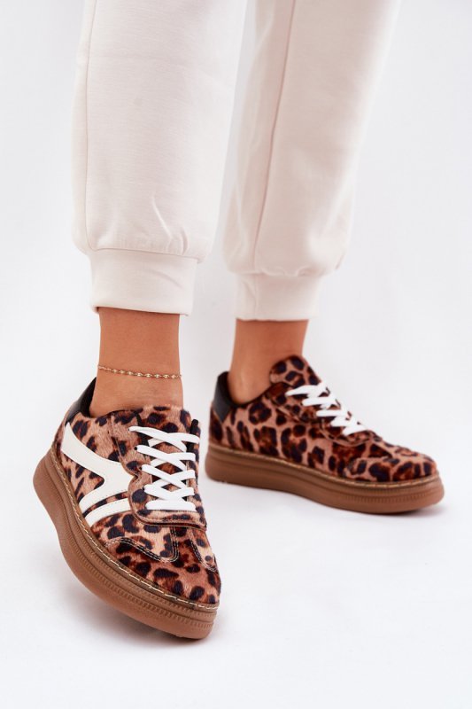 Buty Sportowe Model Totter PC2815 Brown Panterka - Step in style